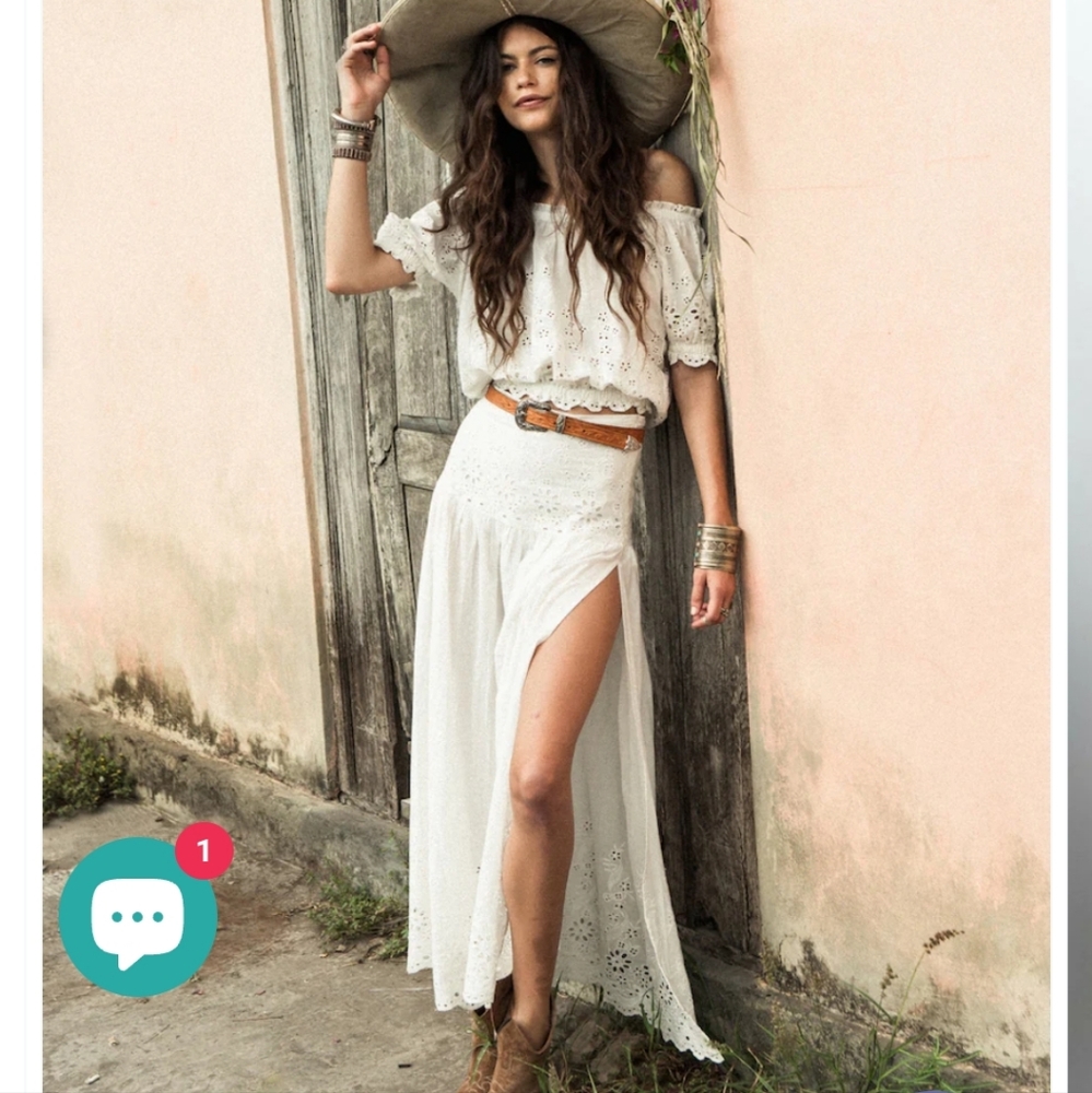 Spell Maxi Skirt And Cropped Top